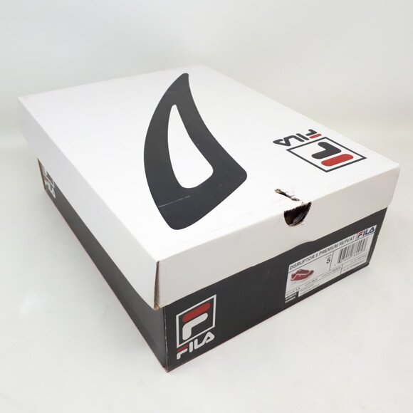 FILA Disruptor II Premium Womens Size 5 US Casual Shoe Sneaker Chunky Retro Red - Picture 11 of 12